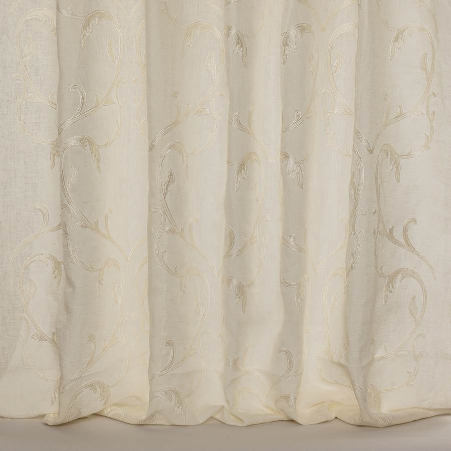 Vienne Voile Fabric in Beige by Colefax and Fowler
