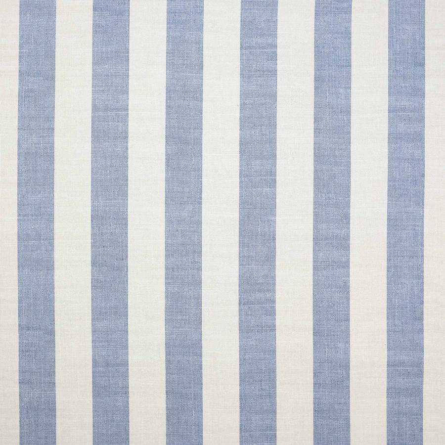 Almora Stripe Fabric in Cobalt/Natural by Jane Churchill